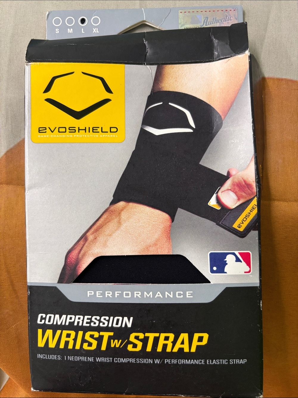 BRAND NEW Evoshield Gray Compression Wrist With Strap Sleeve Size L